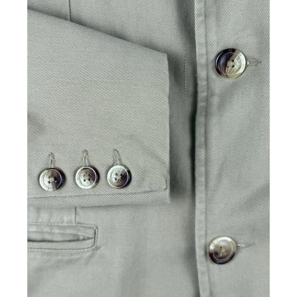 Old Navy Classic Tailored Men's XL Khaki Cotton Sport Coat Blazer 3 Button